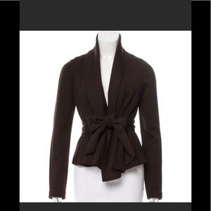 Diane Von Furstenberg Chocolate Mostly Wool Suit.
